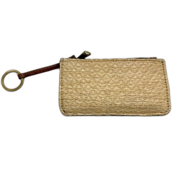 Patricia Nash GELA Card Case Wallet RFID Protection Natural Diamond Weave - Picture 1 of 5